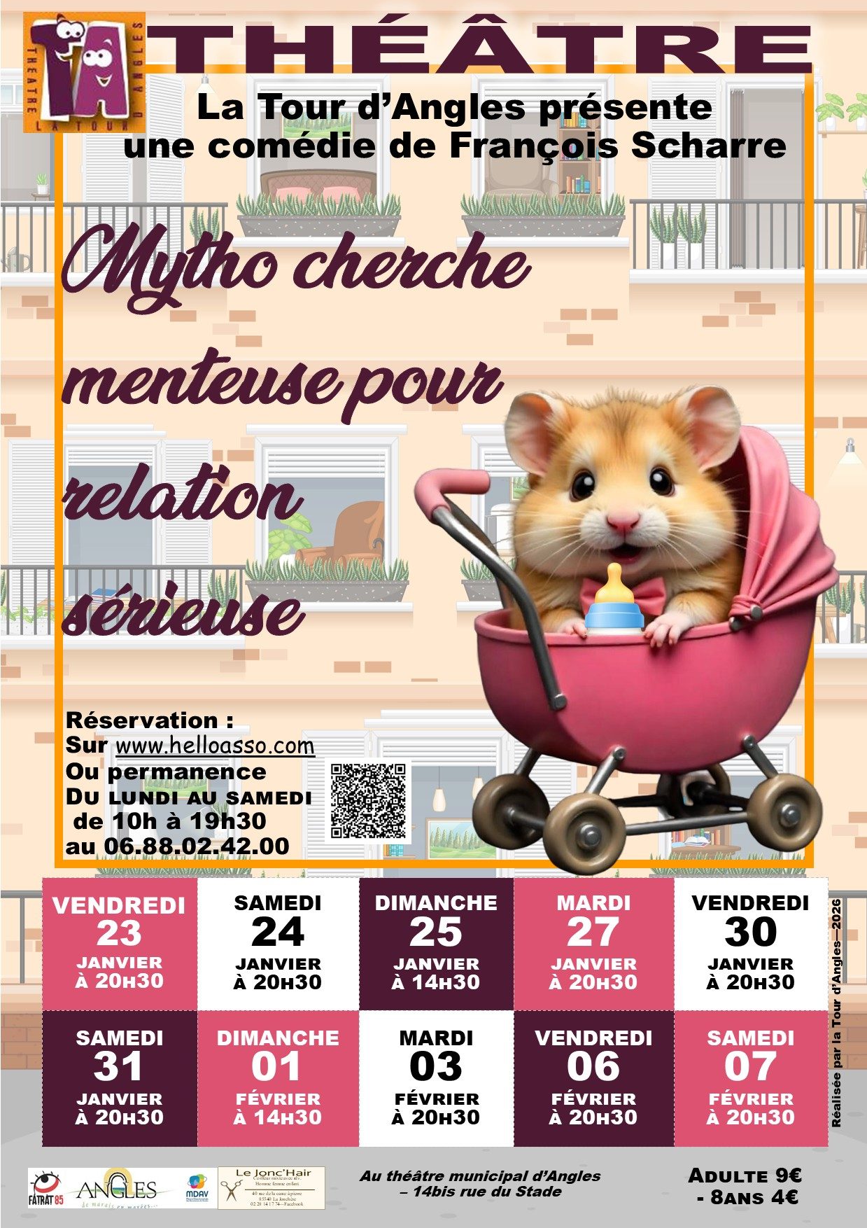 La Tour d'Angles - Affiche saison 2024 "Feu d'artifice" 