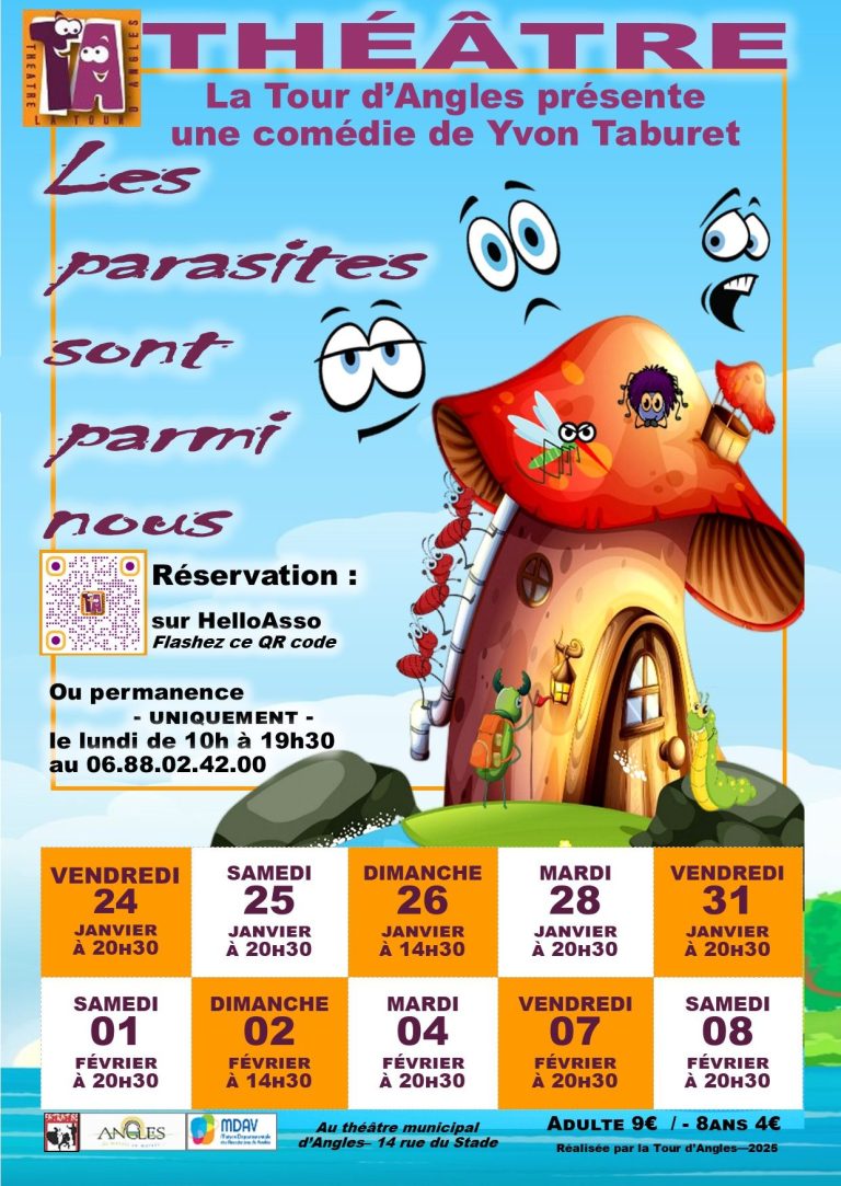 2025 - affiche "les parasites sont parmi nous" Yvon Taburet